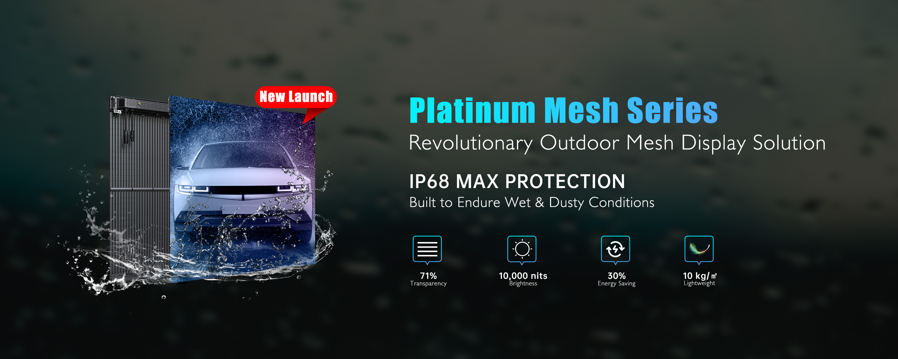 New Release | Platinum Mesh Series Outdoor Facade LED Display Solution