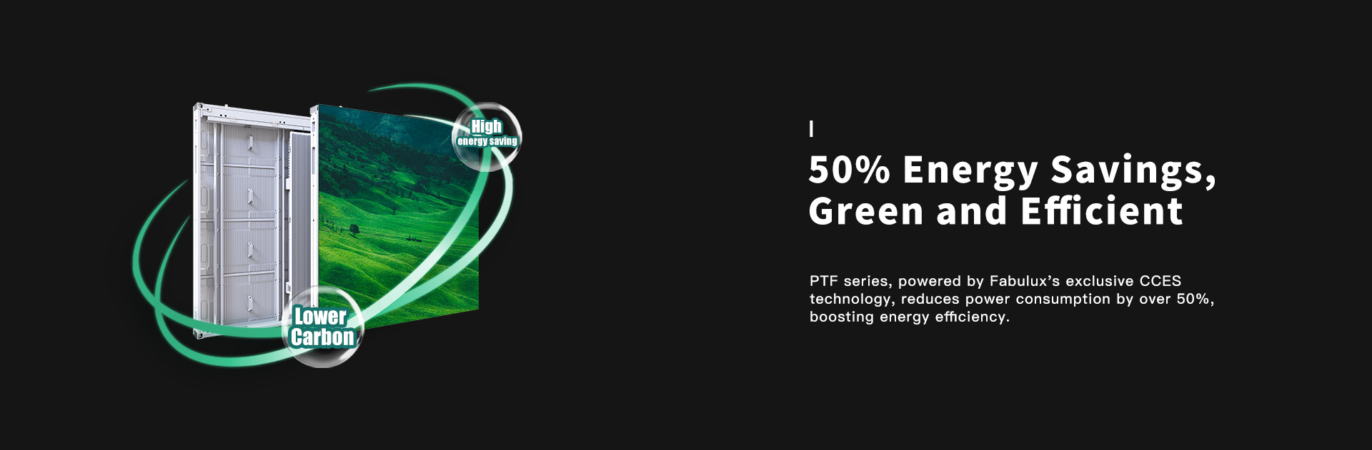 PTF series, powered by Fabulux's exclusive CCES technology, reduces power consumption by over 50%, boosting energy efficiency. PTF series, powered by Fabulux's exclusive CCES technology, reduces power consumption by over 50%, boosting energy efficiency.